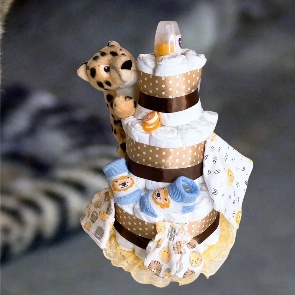Tiger Diaper Cake